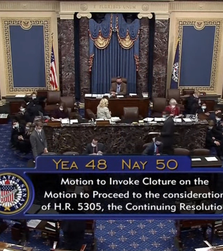 Senate GOP Blocks Dems Bill To Fund Government